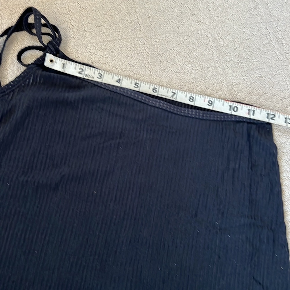 Black semi sheer wrap, swim cover-up skirt SZ XS/S - Picture 6 of 7